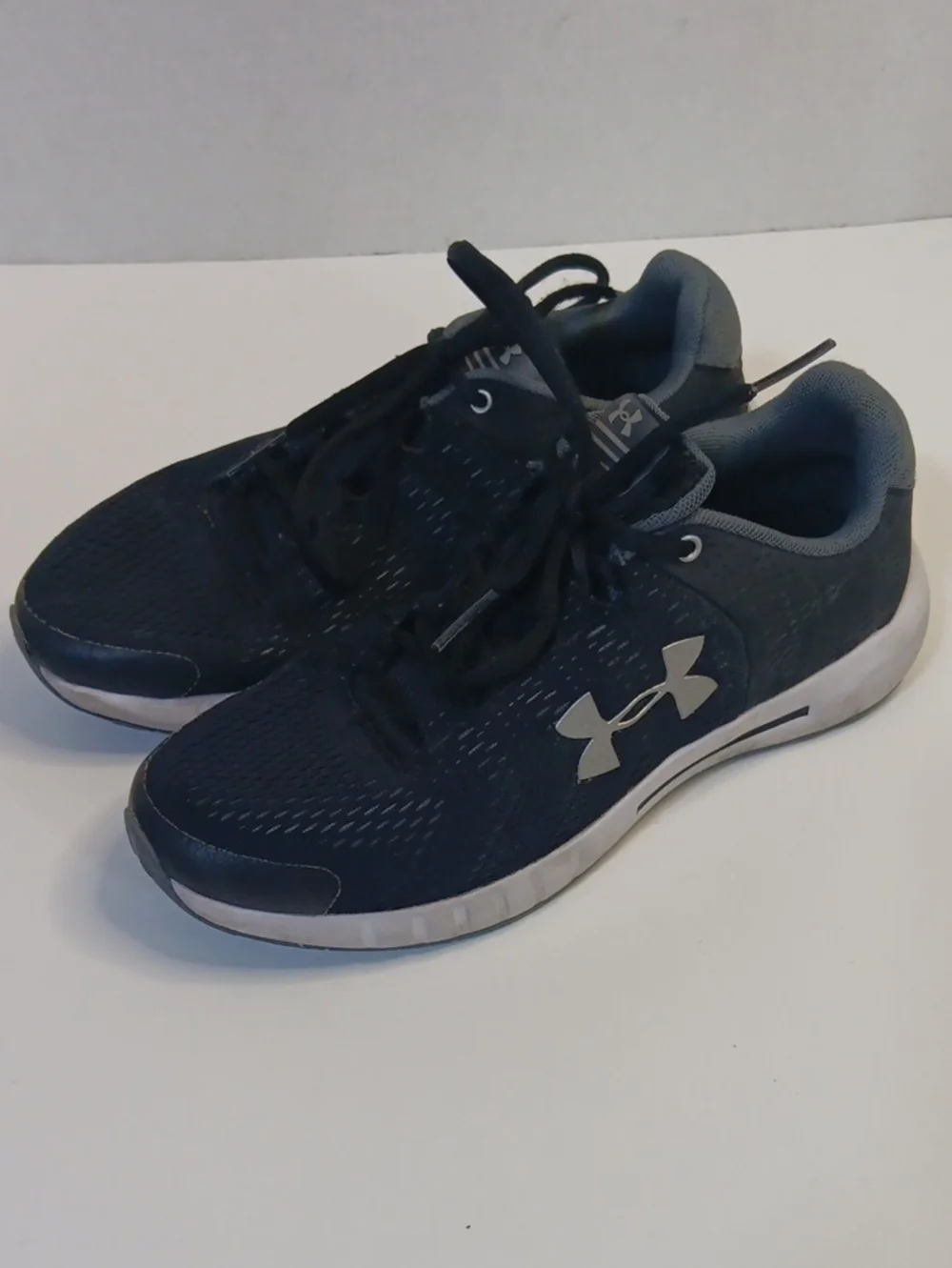 Under Armour Kid's Black and White Training Sneakers